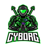 Ninja Cyborg Mascot Logo