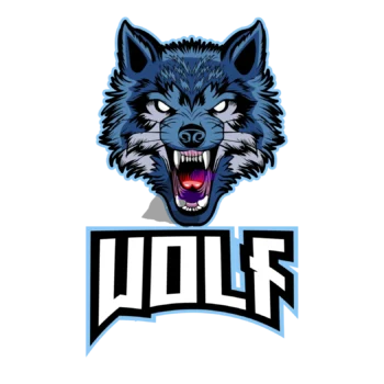 Wolf mascot Logo