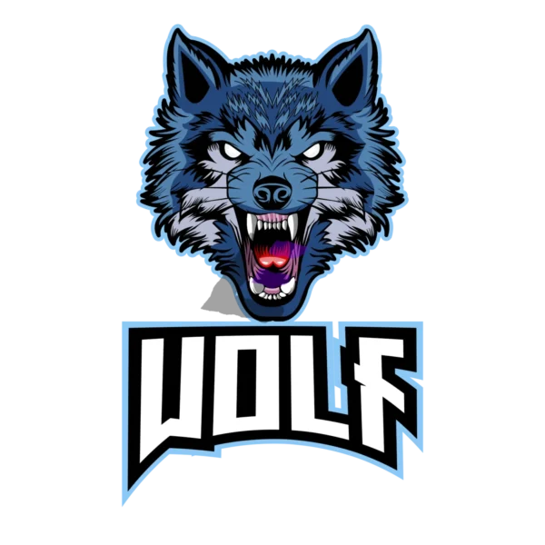 Wolf mascot Logo