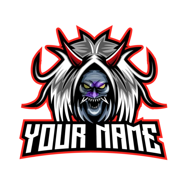 cursed demon mascot Logo