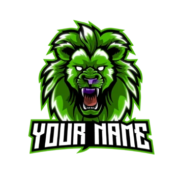 lion head Mascot Logo 2