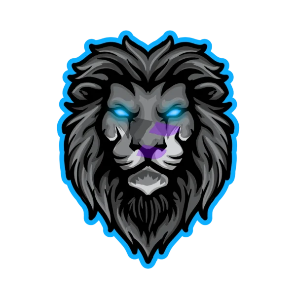 lion head mascot Logo