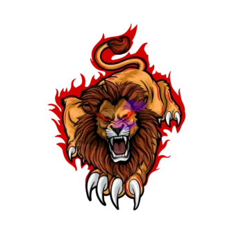 lion king mascot Logo