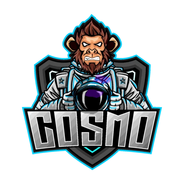 monkey astronaut mascot Logo