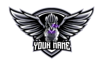 silver bird mascot Logo